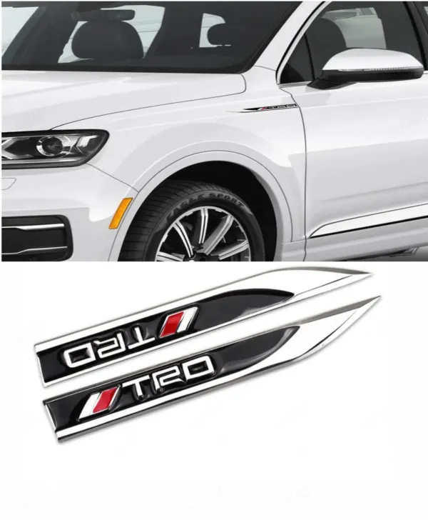 3D_TRD_Zinc_Alloy_Knife_Emblem_Badge,_Silver_Black,_Side_Fender_&_Trunk
