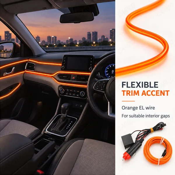Car_Interior_LED_Strip_Light_5M_Orange_Ambient_Electroluminescent_Wire_Kit