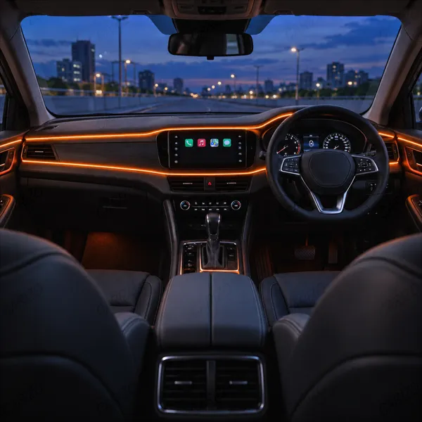 Car_Interior_LED_Strip_Light_5M_Orange_Ambient_Electroluminescent_Wire_Kit