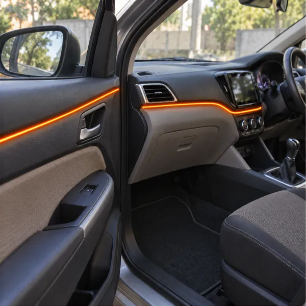 Car_Interior_LED_Strip_Light_5M_Orange_Ambient_Electroluminescent_Wire_Kit