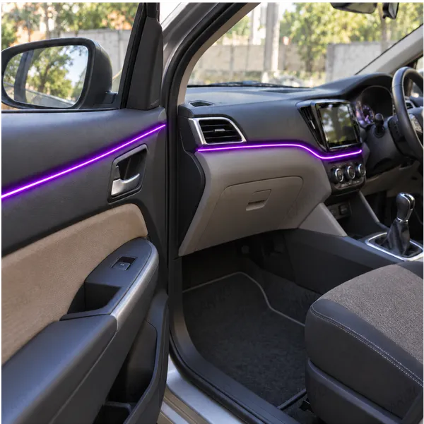 Car_Interior_LED_Strip_Light_5M_Purple_Ambient_Electroluminescent_Wire_Kit