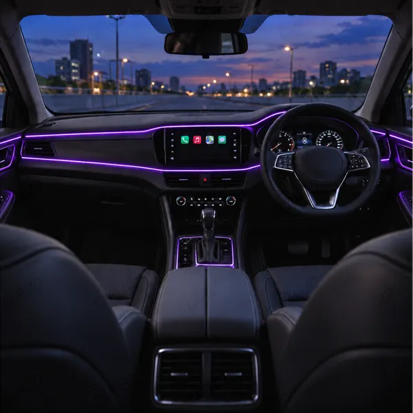 Car_Interior_LED_Strip_Light_5M_Purple_Ambient_Electroluminescent_Wire_Kit