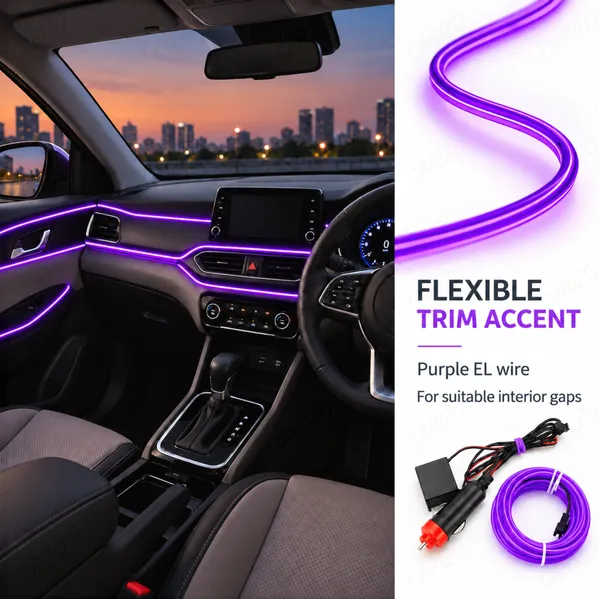 Car_Interior_LED_Strip_Light_5M_Purple_Ambient_Electroluminescent_Wire_Kit