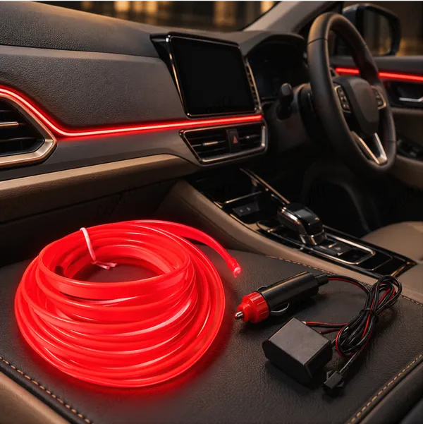 Car_Interior_LED_Strip_Light_5M_Red_Ambient_Electroluminescent_Wire_Kit
