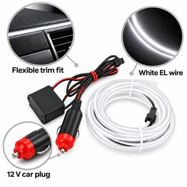 Car_Interior_LED_Strip_Light_5M_White_Ambient_Electroluminescent_Wire_Kit