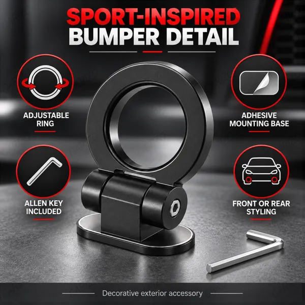 Dummy_Tow_Hook_Kit_for_Car_Bumper_Decoration,_Round_Black_Exterior_Styling_Accessory