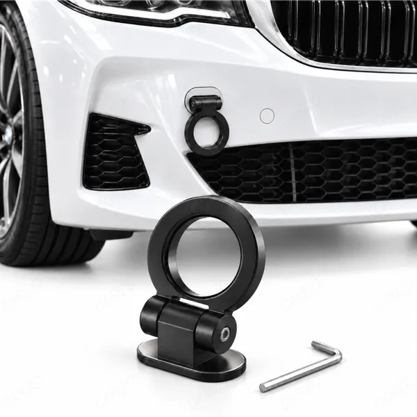 Dummy_Tow_Hook_Kit_for_Car_Bumper_Decoration,_Round_Black_Exterior_Styling_Accessory