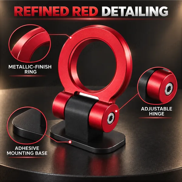 Dummy_Tow_Hook_Kit_for_Car_Bumper_Decoration,_Round_Red_Exterior_Styling_Accessory