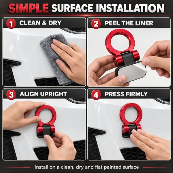 Dummy_Tow_Hook_Kit_for_Car_Bumper_Decoration,_Round_Red_Exterior_Styling_Accessory