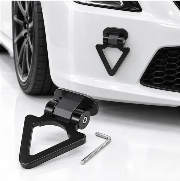 Dummy_Tow_Hook_Kit_for_Car_Bumper_Decoration,_Triangle_Black_Exterior_Styling_Accessory