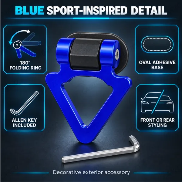 Dummy_Tow_Hook_Kit_for_Car_Bumper_Decoration,_Triangle_Blue_Exterior_Styling_Accessory