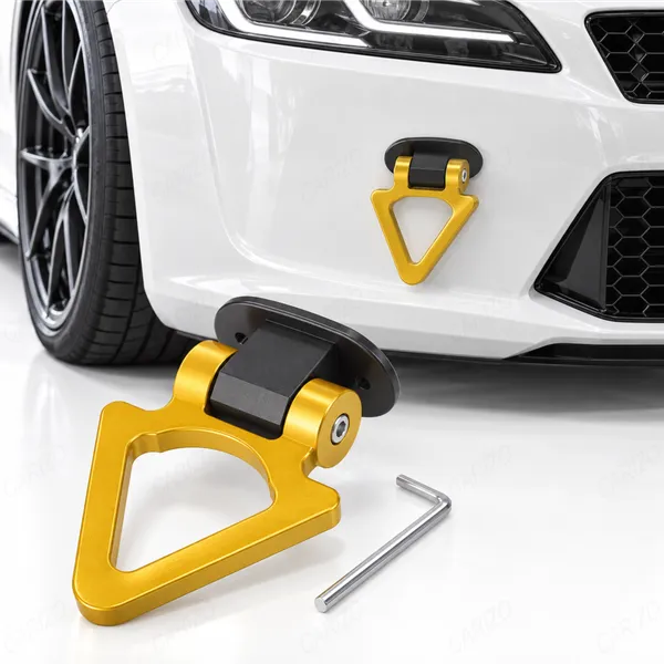 Dummy_Tow_Hook_Kit_for_Car_Bumper_Decoration,_Triangle_Golden_Exterior_Styling_Accessory
