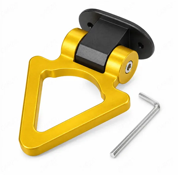 Dummy_Tow_Hook_Kit_for_Car_Bumper_Decoration,_Triangle_Golden_Exterior_Styling_Accessory