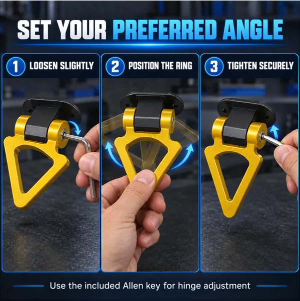 Dummy_Tow_Hook_Kit_for_Car_Bumper_Decoration,_Triangle_Golden_Exterior_Styling_Accessory
