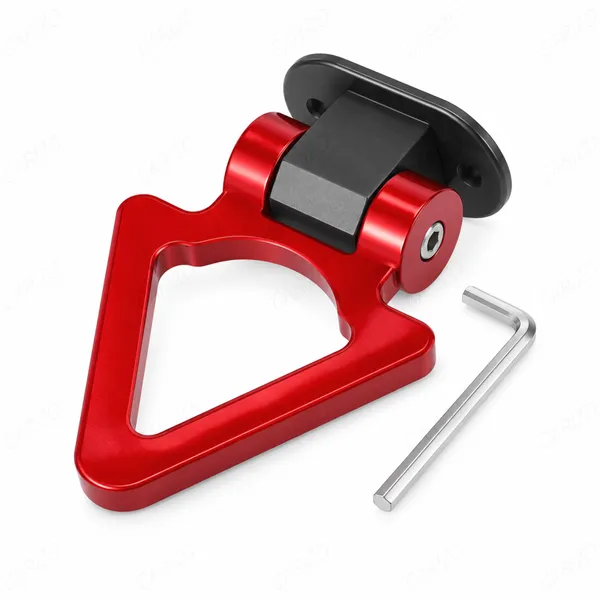 Dummy_Tow_Hook_Kit_for_Car_Bumper_Decoration,_Triangle_Red_Exterior_Styling_Accessory