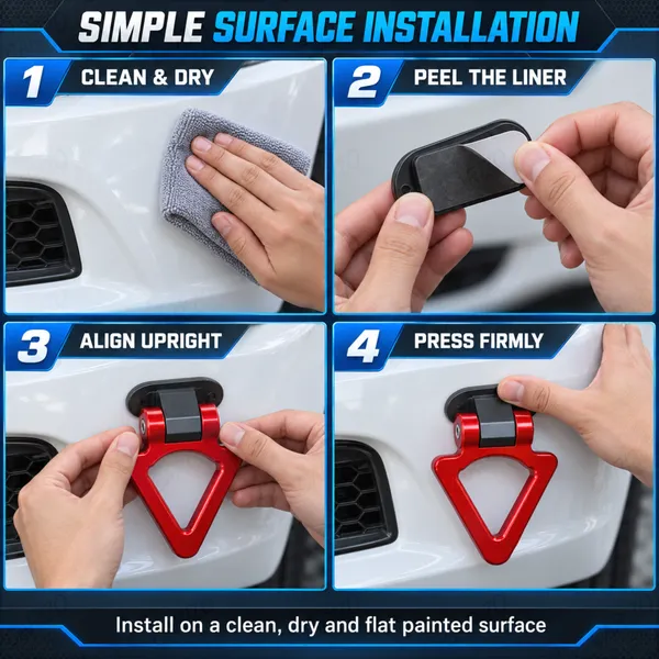 Dummy_Tow_Hook_Kit_for_Car_Bumper_Decoration,_Triangle_Red_Exterior_Styling_Accessory
