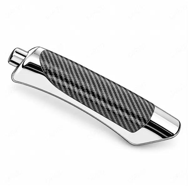 Electroplated_Carbon_Black_Car_Handbrake_Grip_with_Compact_Anti-Slip_Design