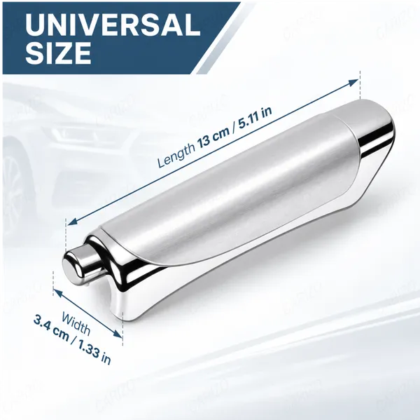 Electroplated_Silver_Car_Handbrake_Grip_with_Compact_Anti-Slip_Design