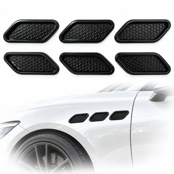 Honeycomb_Car_Side_Fender_Trim_HD-732,_Set_of_6_Decorative_Styling_Pieces