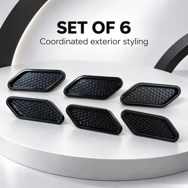 Honeycomb_Car_Side_Fender_Trim_HD-732,_Set_of_6_Decorative_Styling_Pieces