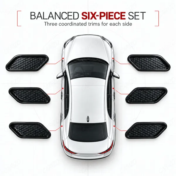 Honeycomb_Car_Side_Fender_Trim_HD-732,_Set_of_6_Decorative_Styling_Pieces