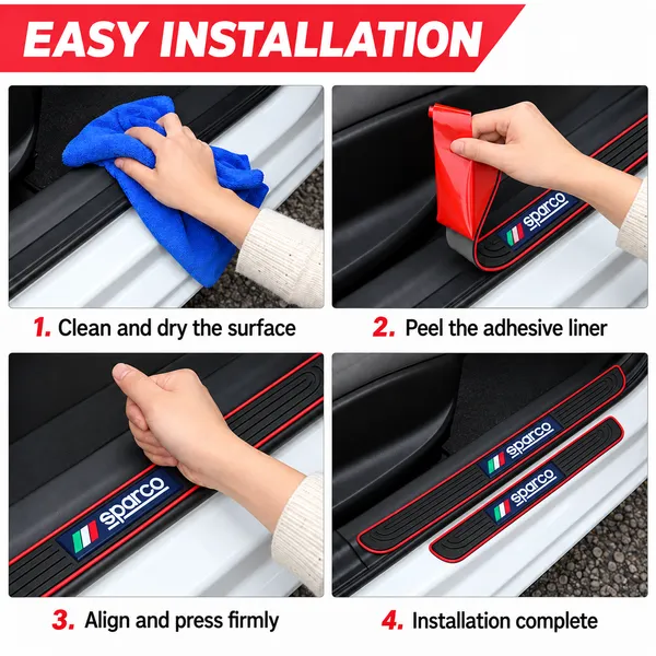 Sparco_Door_Sill_Protectors,_Pack_of_4,_Black_&_Red_Car_Step_Scuff_Guards