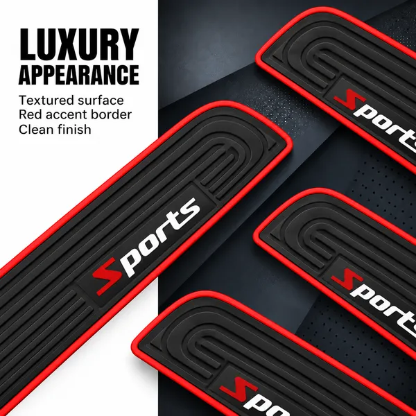 Sports_Door_Sill_Protectors,_Pack_of_4,_Black_&_Red_Car_Step_Scuff_Guards