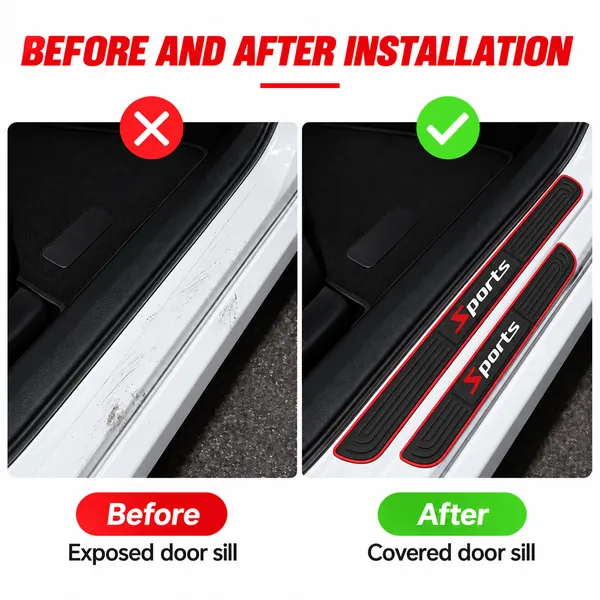 Sports_Door_Sill_Protectors,_Pack_of_4,_Black_&_Red_Car_Step_Scuff_Guards