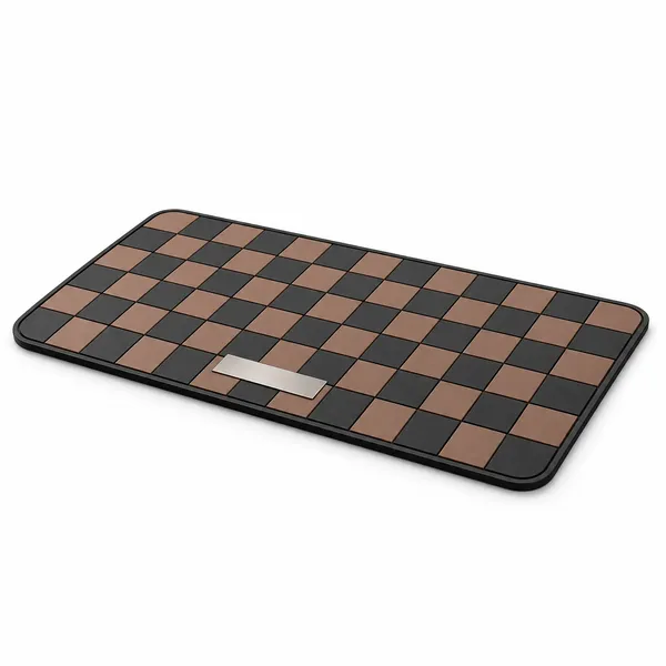 Sports_Non-Slip_Car_Dashboard_Mat_Black_Brown__Heat-Resistant_Grid_Design