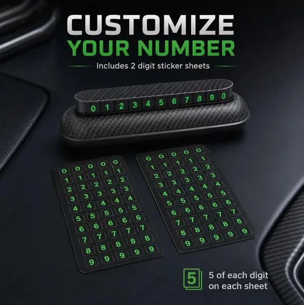 Temporary_Parking_Number_Card_3R-2143_for_Car_Dashboard_Contact_Display