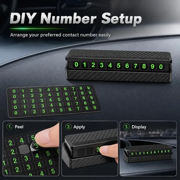 Temporary_Parking_Number_Card_3R-2154_for_Car_Dashboard_Contact_Display