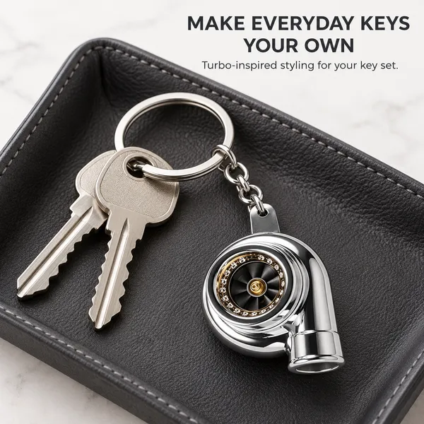 Turbo_Style_Metal_Keychain,_Chrome_Finish_Keyring,_Gift_for_Car_Enthusiasts