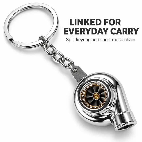 Turbo_Style_Metal_Keychain,_Chrome_Finish_Keyring,_Gift_for_Car_Enthusiasts