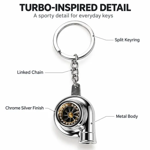 Turbo_Style_Metal_Keychain,_Chrome_Finish_Keyring,_Gift_for_Car_Enthusiasts