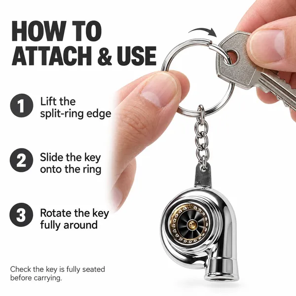Turbo_Style_Metal_Keychain,_Chrome_Finish_Keyring,_Gift_for_Car_Enthusiasts