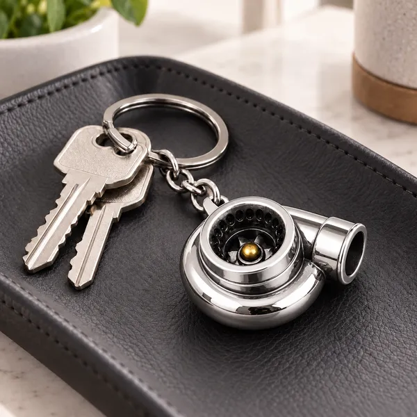 Turbo_Style_Metal_Keychain,_Chrome_Finish_Keyring,_Gift_for_Car_Enthusiasts