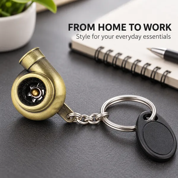 Turbo_Style_Metal_Keychain,_Gold_Finish_Keyring,_Gift_for_Car_Enthusiasts
