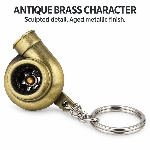 Turbo_Style_Metal_Keychain,_Gold_Finish_Keyring,_Gift_for_Car_Enthusiasts