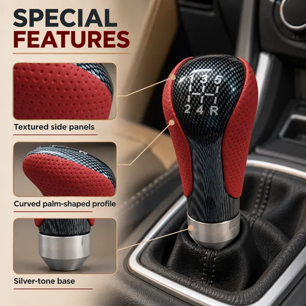 Universal_5-Speed_Manual_Gear_Shift_Knob,_Red_Leather_and_Carbon_Look_Finish