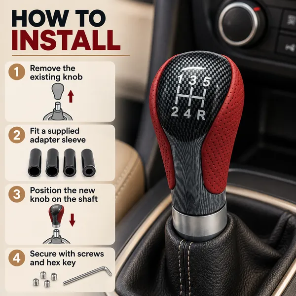 Universal_5-Speed_Manual_Gear_Shift_Knob,_Red_Leather_and_Carbon_Look_Finish