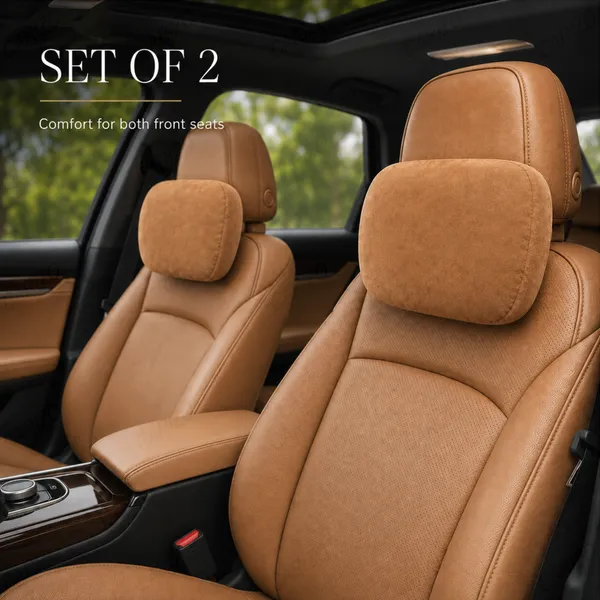 Suede_Velvet_Ergonomic_Car_Headrest_Pillow_Tan_Pack_Of_2