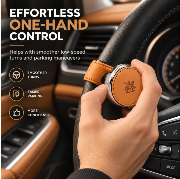 Orange_Brown_Leather_Ergonomic_Steering_Wheel_Spinner_Knob_For_Cars