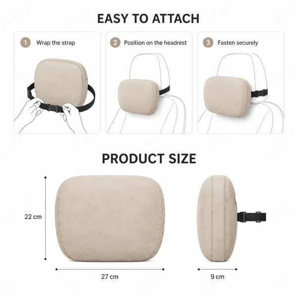 Suede_Velvet_Ergonomic_Car_Headrest_Pillow_Beige_Pack_Of_2