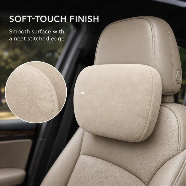 Suede_Velvet_Ergonomic_Car_Headrest_Pillow_Beige_Pack_Of_2
