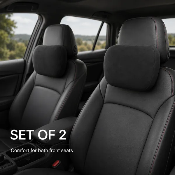 Suede_Velvet_Ergonomic_Car_Headrest_Pillow_Black_Pack_Of_2
