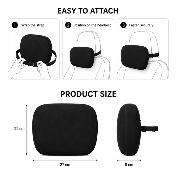 Suede_Velvet_Ergonomic_Car_Headrest_Pillow_Black_Pack_Of_2
