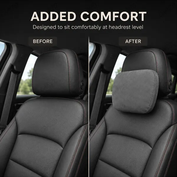 Suede_Velvet_Ergonomic_Car_Headrest_Pillow_Grey_Pack_Of_2