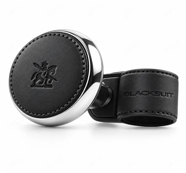 Black_Leather_Ergonomic_Steering_Wheel_Spinner_Knob_For_Cars