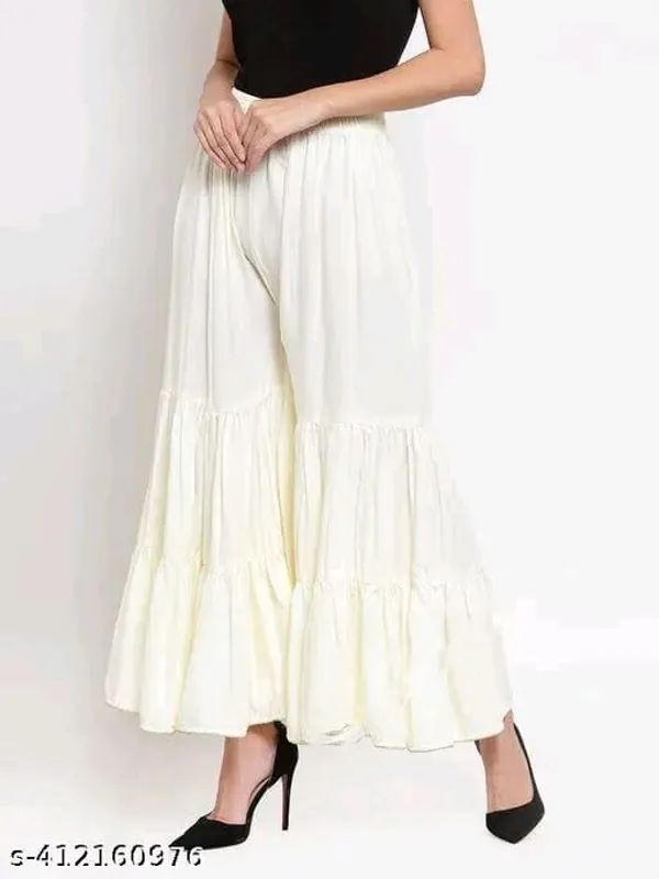 White_Rayon_Tiered_Wide_Leg_Palazzo_Pants_For_Women