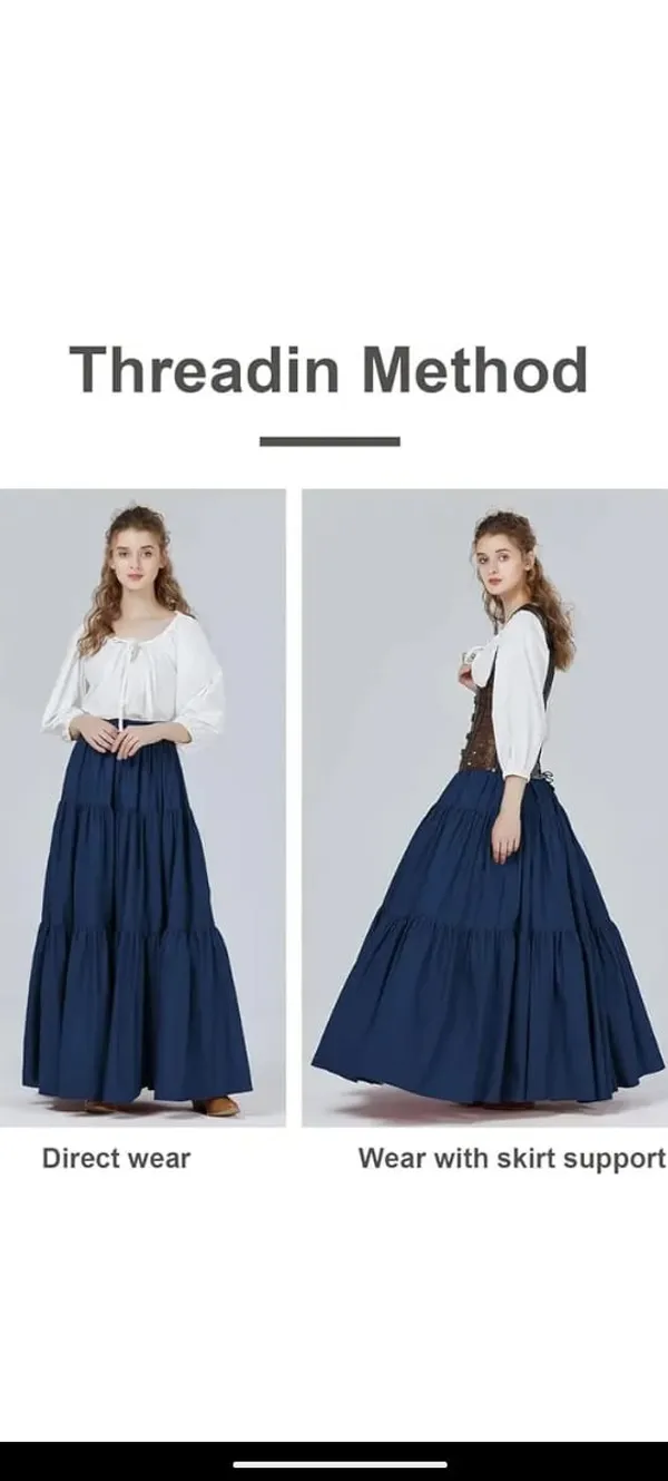 Navy_Blue_Rayon_Tiered_Flared_Maxi_Skirt_For_Women